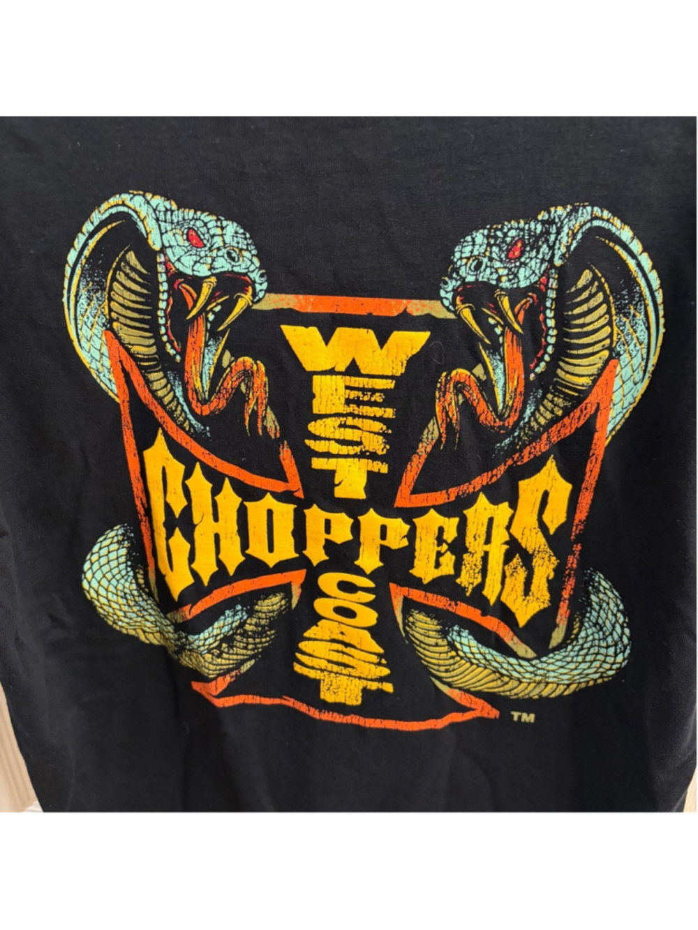 Vintage Style Y2K SK8 West Coast Choppers Cobra Snake Size L